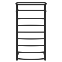 Рушникосушарка водяна Optima (1000*500,9,Чорна,Ліве підключення)