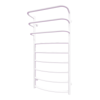 Рушникосушарка водяна Prima (1 000*500,9,Біла,Нижнє підключення)