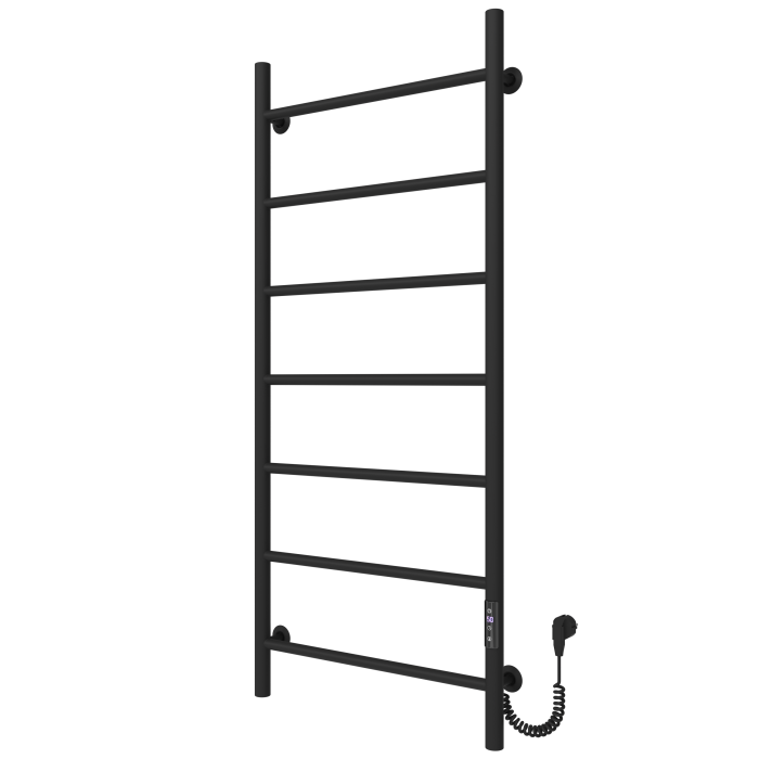 Рушникосушарка електрична Round (1200*500,7,Чорна,Праве підключення,JD03)