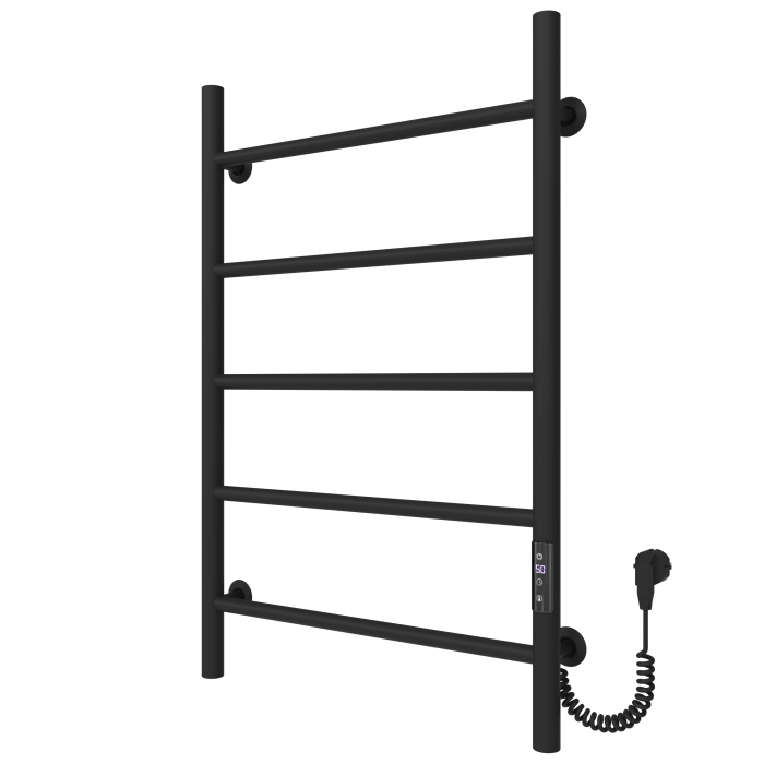 Рушникосушарка електрична Round (800*500,5,Чорна,Праве підключення,JD03)