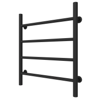 Рушникосушарка водяна Round (600*500,4,Чорна,Ліве підключення)