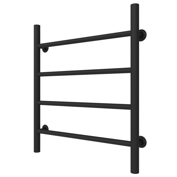 Рушникосушарка водяна Round (600*500,4,Чорна,Ліве підключення)