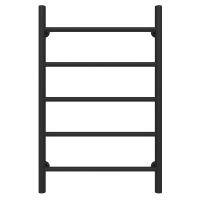 Рушникосушарка водяна Round (800*500,5,Чорна,Нижнє підключення)