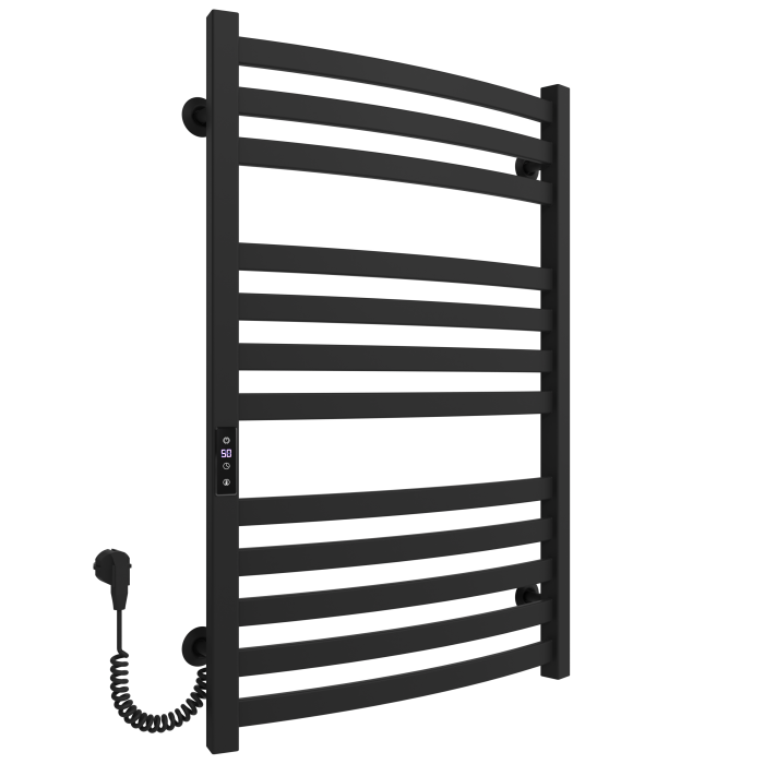 Рушникосушарка електрична Vega (800*500,12,Чорна,Ліве підключення,JD04)